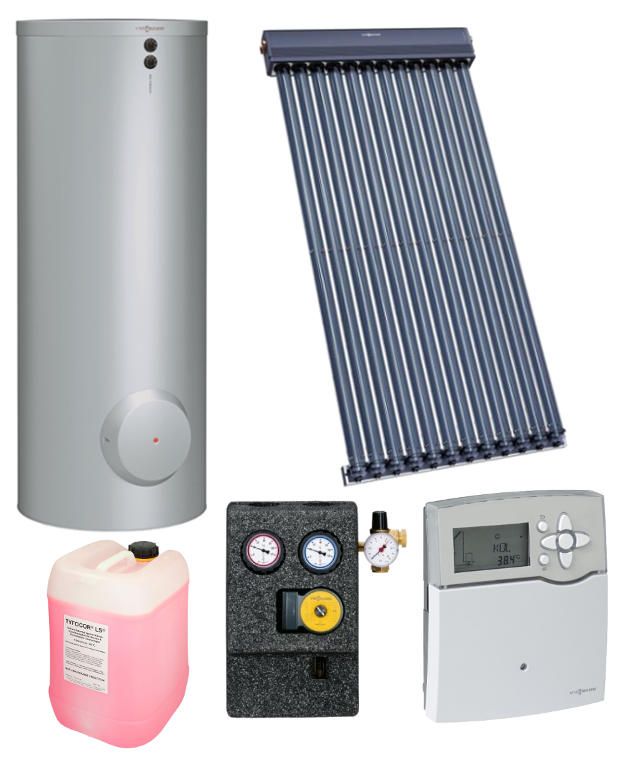 Panou Solar Viessmann Vitosol 200-TM cu boiler bivalent Vitocell
